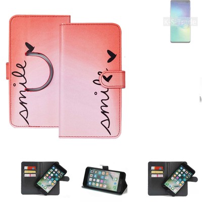 360° Schutzhülle für Samsung Galaxy S10+ Exynos Wallet Case Design smile