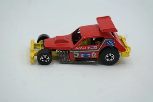 Vintage 1978 HOT WHEELS 'Greased Gremlin' NRMT Loose Red Race Car Blackwall AMC