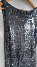 Sequinned Black Dress by ASOS Lined Size 8 Length: 34 inches