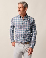 JOHNNIE-O Featherweight Performance Button Down Shirt - Feldy Laguna Blue.