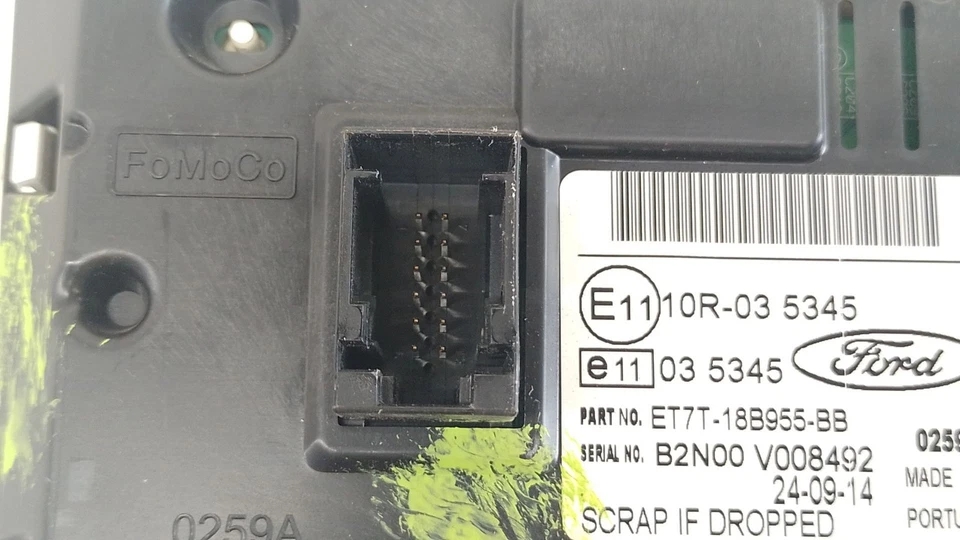 ET7T18B955BB DISPLAY MULTIFUNZIONE PER FORD FIESTA VI CB1, CCN 1.5 TD 10511554 - Immagine 4 di 4