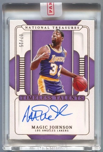 24-25 National Treasures Magic Johnson Autograph Timeless Talent Bronze Auto /25