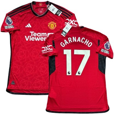 2023/24 Manchester United Authentic Home Jersey #17 Garnacho Large