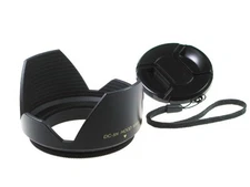Mennon 58mm Crown Petal Flower Lens Hood shade + Snap-On cap,New,free US shippin