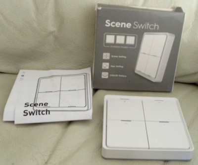 ZigBee Wireless 12 Scene Smart Switch Push Button 4 Button