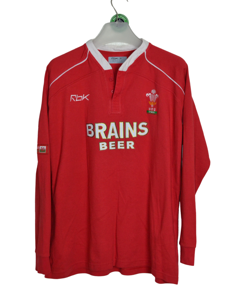 ビンテージ◇ラガーシャツ　Wales Rugby WRU リーボック　赤　レッド Wales Rugby Union 2006 home jersey vintage Reebok size L