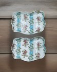 Andrea by Sadek Soap or Trinket Dish Tray Shabby Cottage Chic French Set of 2