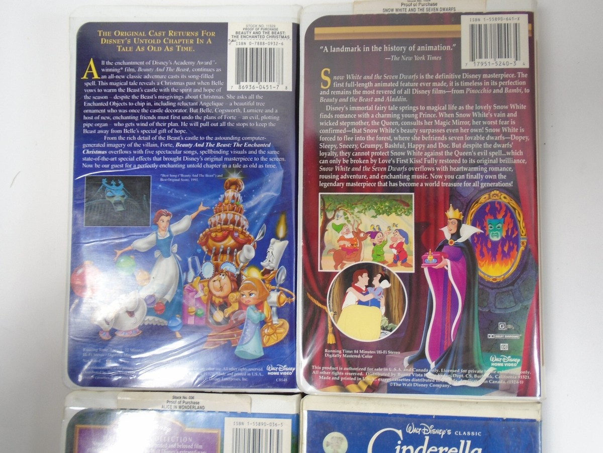 Disney's Beauty and the Beast, Snow White, Alice in