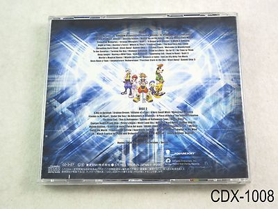 Kingdom Hearts 1 Original Soundtrack Music CD 2CD Japan