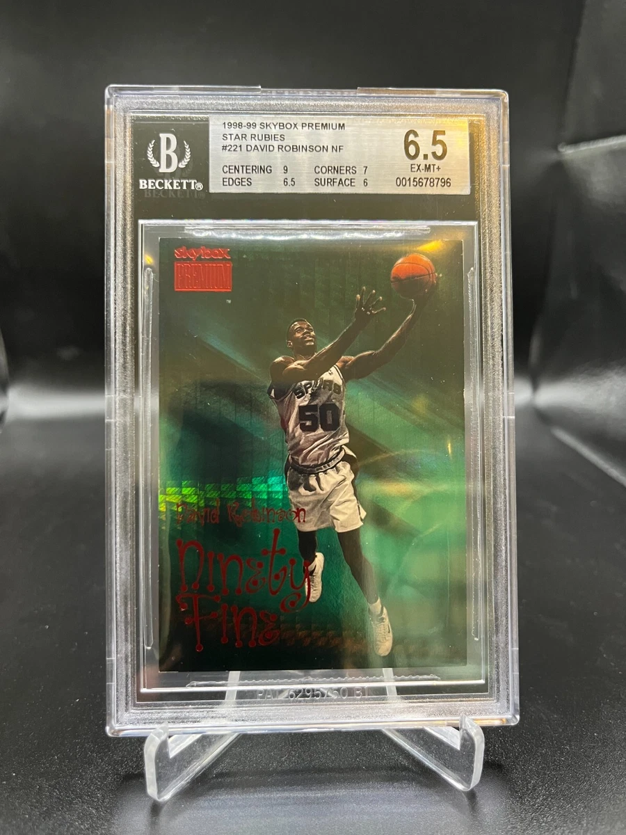 1998-99 Skybox Premium David Robinson Star Rubies #/50 BGS 6.5 Ninety Fine