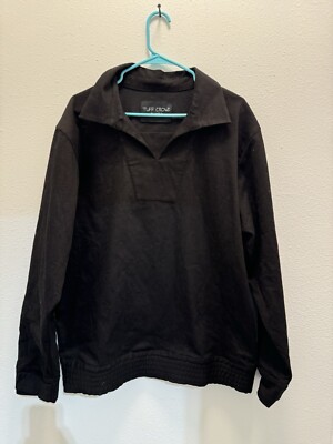 Tuff Crowd Phase 2 Large Sweater Jacket Black