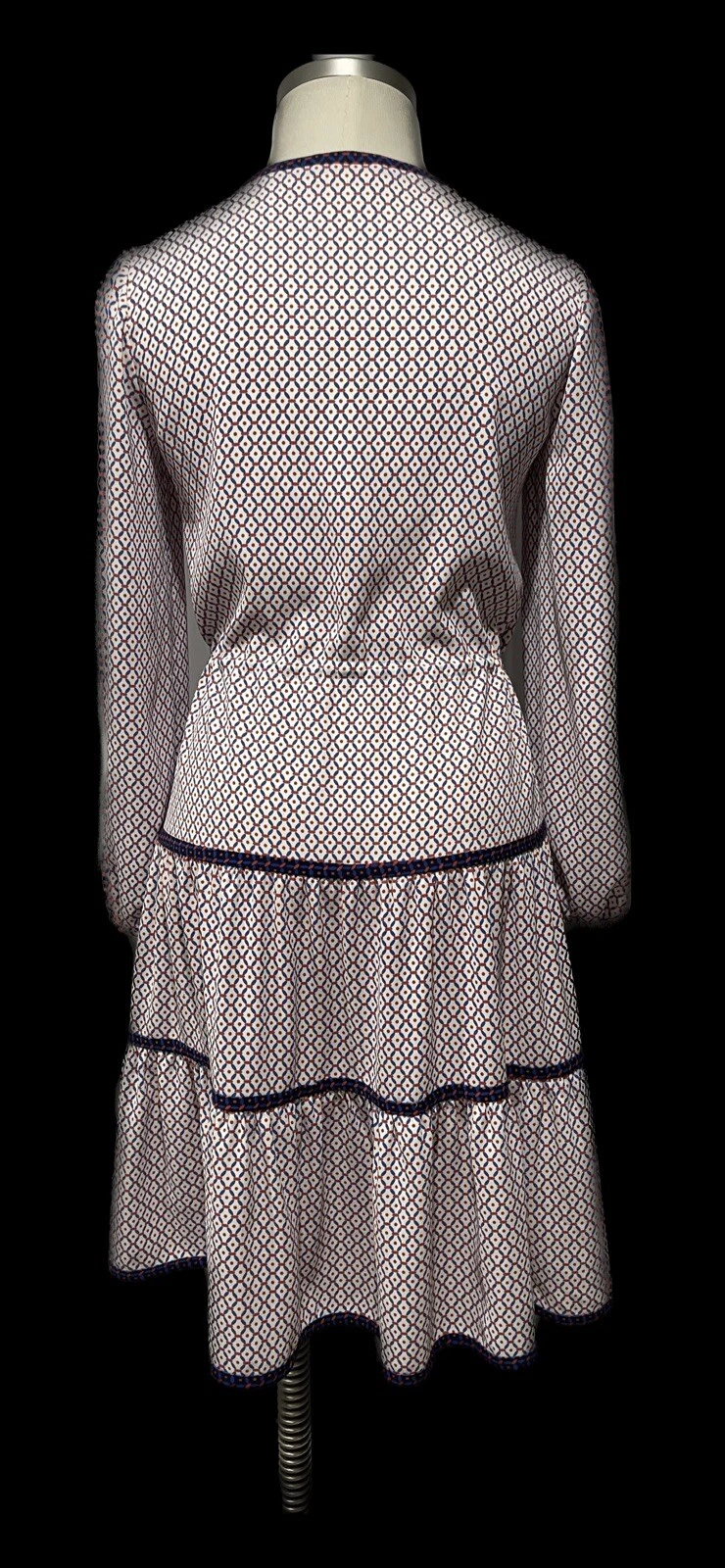 Abito Tory Burch multicolore maniche a spuffo vita taglia 6 eccellente