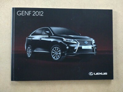 Lexus Prospekt Genf 2012, RX, GS, F-Sport, LF-LC Concept Car