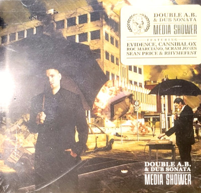 Double A. B. & Dub Sonata - ''Media Shower'' - (CD - Man bites Dog Records/Sealed)