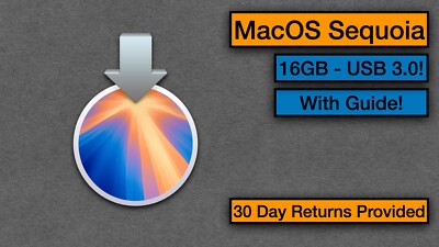 Mac OS Sequoia 15 Bootable USB Flash Drive Installer