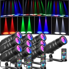 RGBW 4in1 10W LED Spotlight Manual Focus Remote DJ KTV Party Lighting