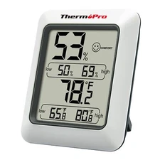 ThermoPro TP50 Digital Hygrometer Indoor Thermometer Room Thermometer and Hum...
