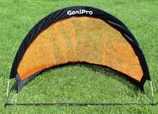 NEW GOAL PRO® Portable Foldable SOCCER GOAL CHILD SOCCER GAME COACH ORANGE/BLK