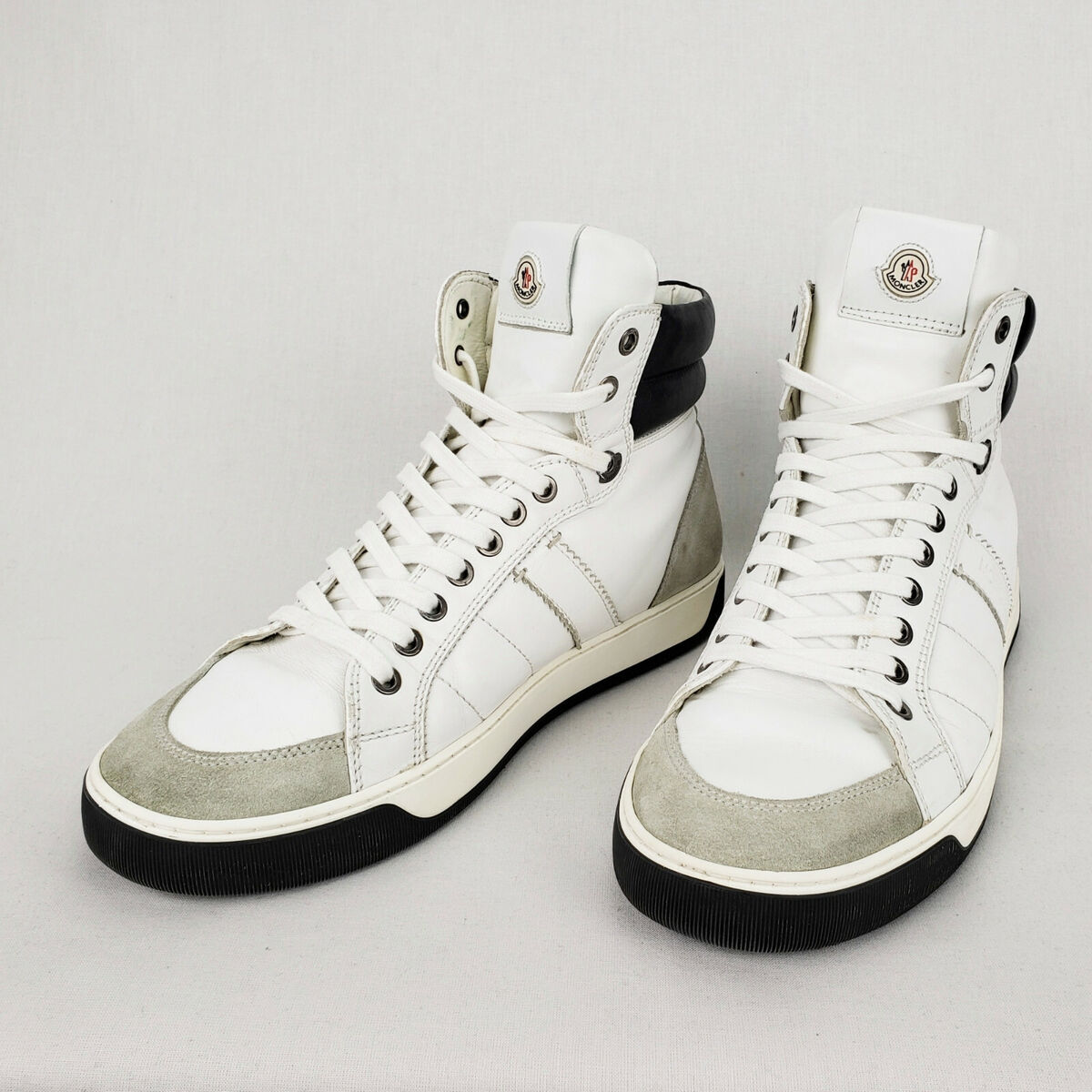 MONCLER NEW-LYON Leather High Trainer Ankle Boot Classic MONCLER NEW-LYON Leather High Trainer Ankle Boot Classic