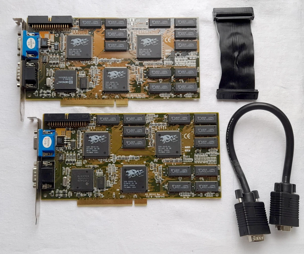 3dfx Voodoo 2 CMC Orbit3D 12MB SLI PCI video cards graphics cards