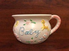 Vintage 1960s Napcoware Japan large ceramic decorative Blue baby Boy Keepsake