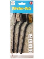 Kraftmann BGS BüRstenset BüRste Messing Stahl Nylon Satz 3-Teilig