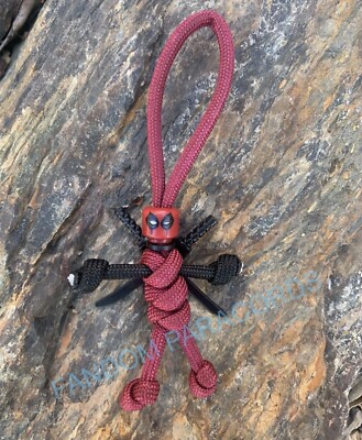DEADPOOL Marvel Paracord Lego Keychain Every Day Carry