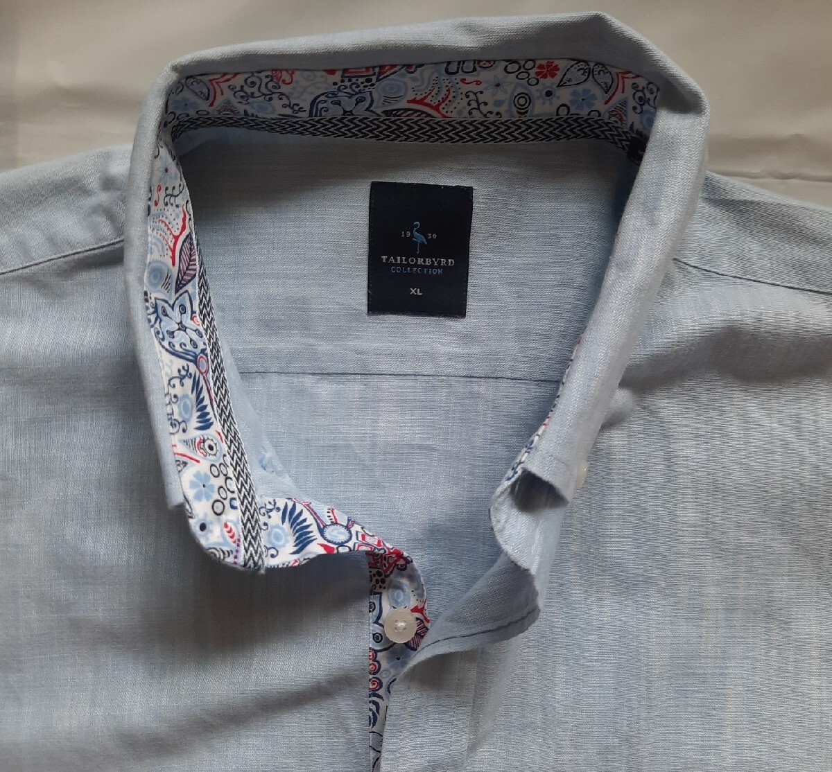 Tailorbyrd Solid Blue Logo Button Bandana Strip L… - image 6