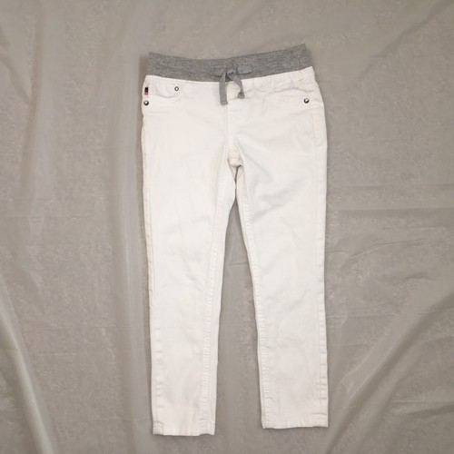 Vigoss Skinny Jeans Girls Pants 5 White Knit Waist Youth Denim Ankle Stretch - Picture 23 of 24