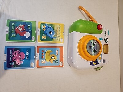 Leapfrog Fun 2-3 Instant Camera, Tested and Working, Lights/Sounds, With 4 Cards