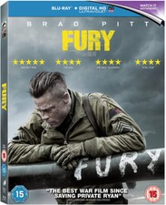 Fury Blu-Ray (2015) Brad Pitt, Ayer (DIR) cert 15 Expertly Refurbished Product