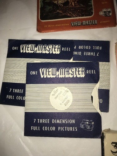Vintage Bakelite 3D View-Master Model E Viewer Boxed With 3D Reels Snow White Et - Picture 10 of 12