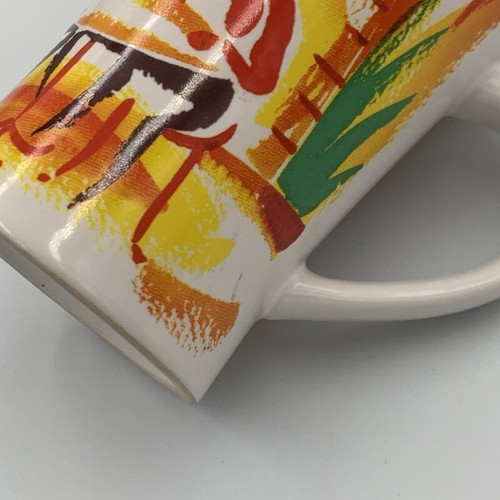 Nescafe Cafe Scene Hourglass Ceramic Coffee Mug Cup Vintage - Picture 7 of 23