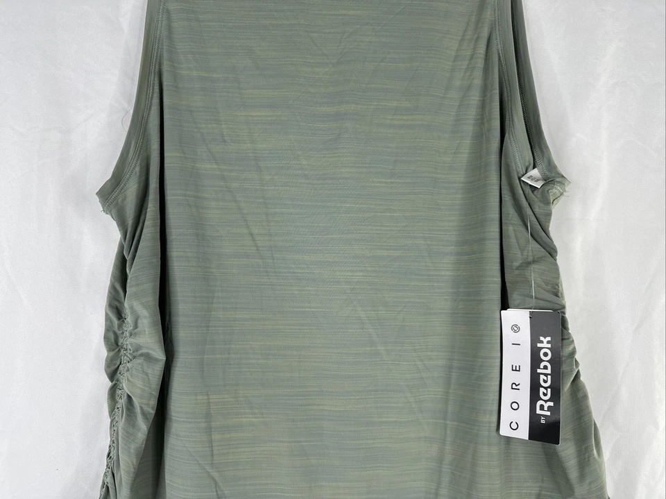 Nuevo top deportivo Reebok Core 10 sin mangas para mujer talla grande 3X verde Activchill Foto 3 de 4