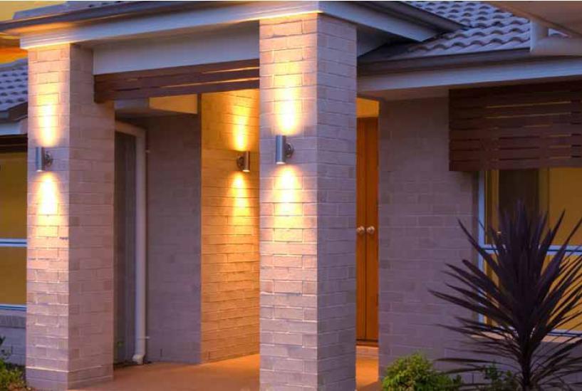 COPPER OUTDOOR UP & DOWN WALL LIGHT OUTDOOR GARDEN TWIN GU10 IP44 LED ...