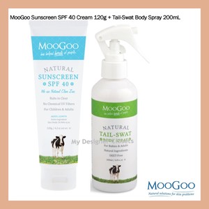 Moogoo Baby Outdoor Care Pack Sunscreen Spf40 120g Tail Swat Body Spray 200ml Ebay