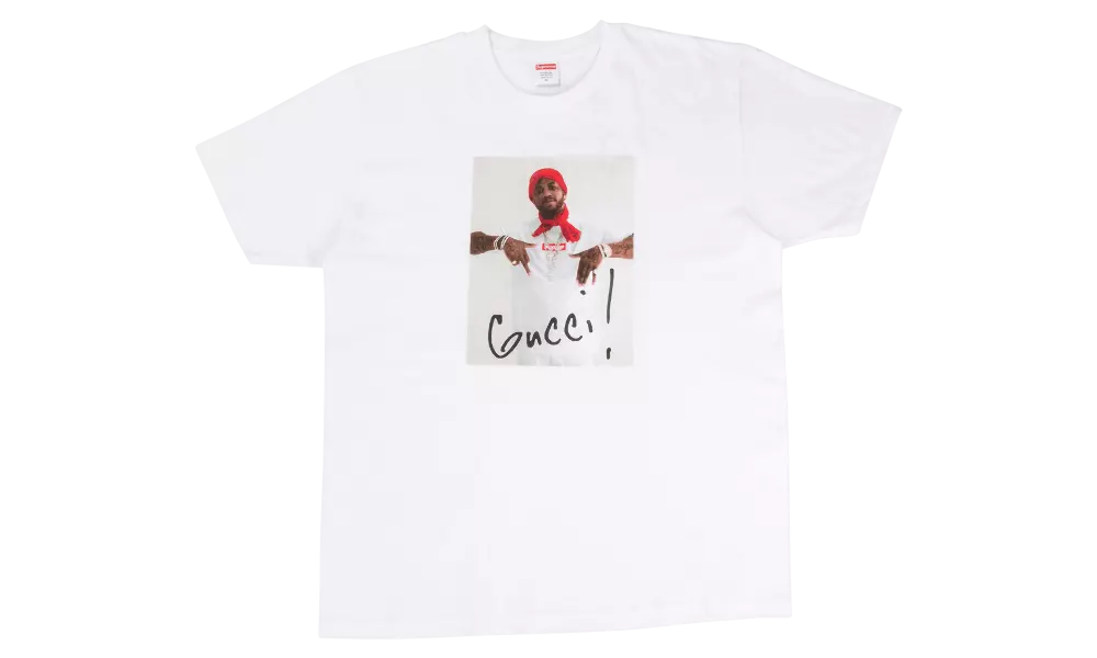 DS New Supreme Gucci Mane T-shirt FW16 rare box Bogo M Medium White logo | eBay