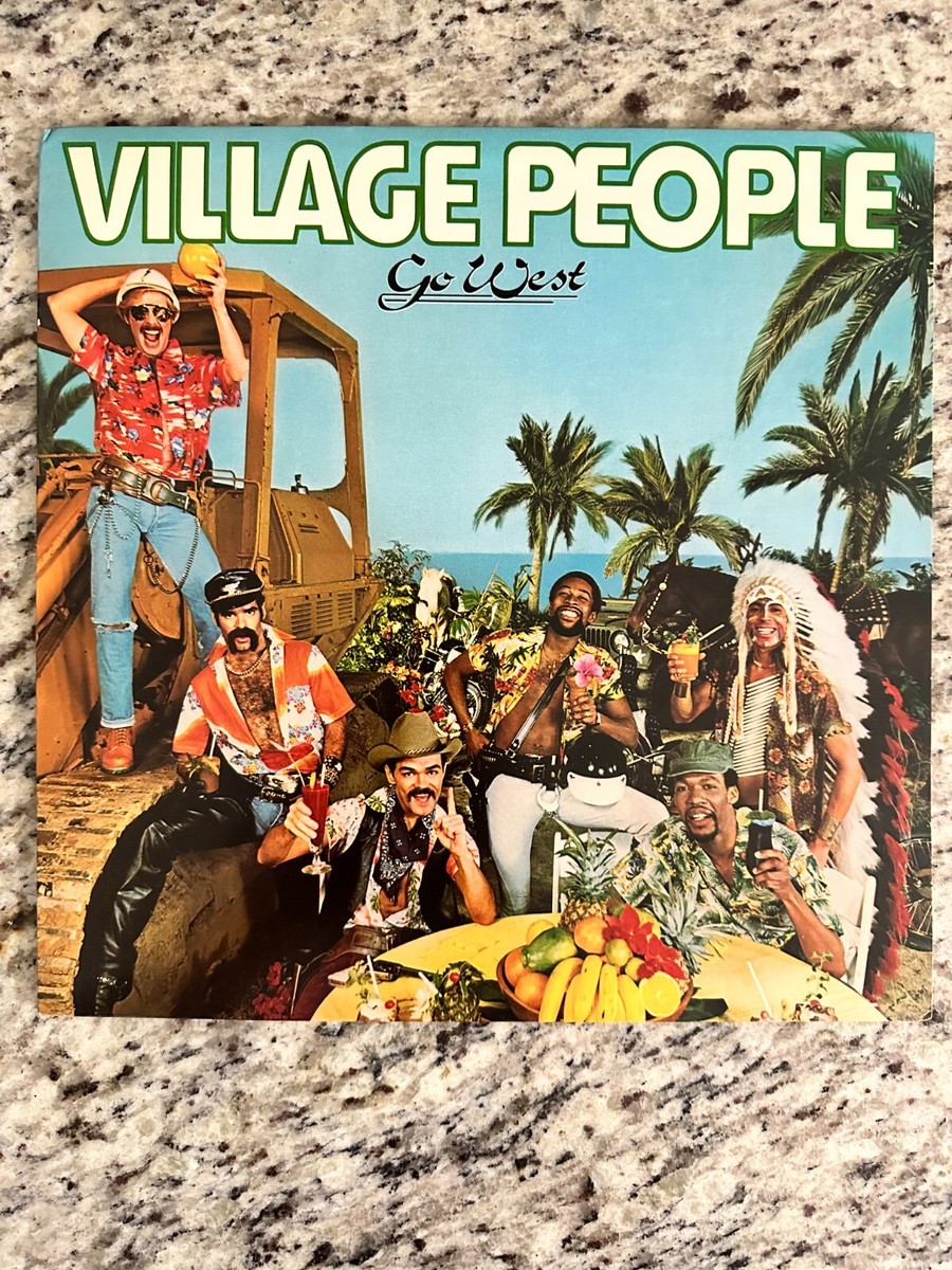 RAVE ポスター APPLE VILLAGE PEOPLES Village People - Go West OG Vinyl LP, Casablanca Records, 1979, UC