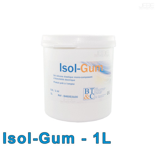 Gel silicone Isol-Gum 1L isolation electrique mono-composant etanche