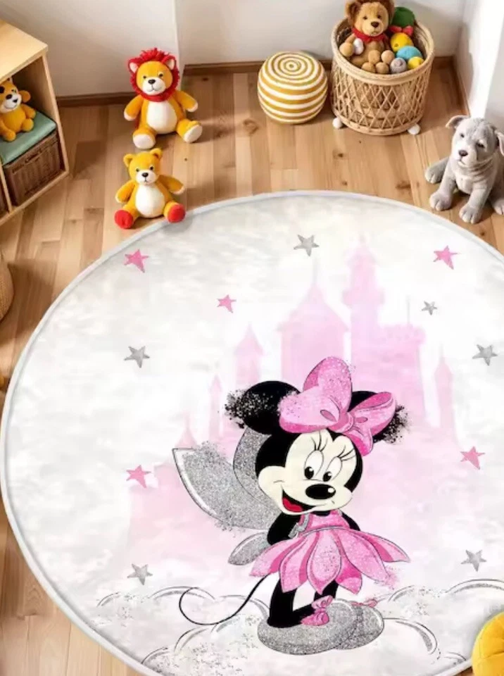 Tapete Minnie bebê decoração quarto de bebê sala de jogos 40cm X 40cm - Imagem 3 de 3