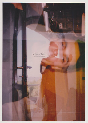 Ghostlike Woman In Orange Towel Double Exposure Surreal Unusual Error Abstract