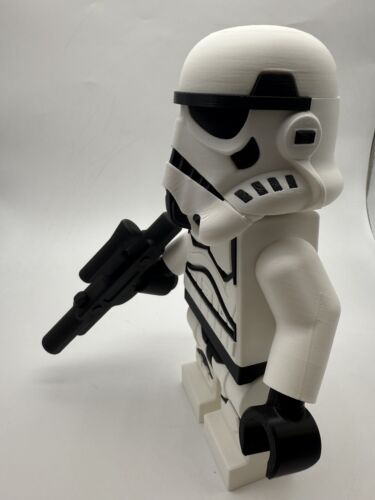 3D-gedruckte Star Wars Stormtrooper große 8,5" - 9,5" Minifigur - Bild 7 von 8