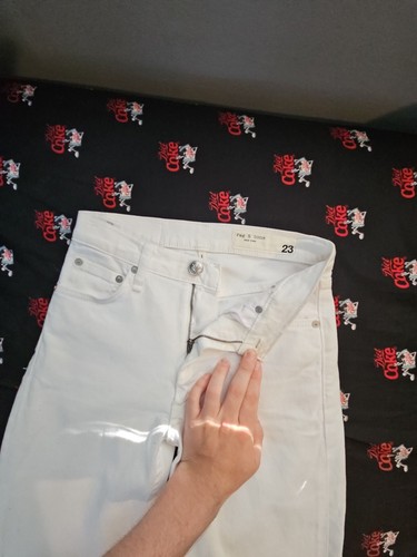 Rag & Bone White Denim Crop Jeans Size 23