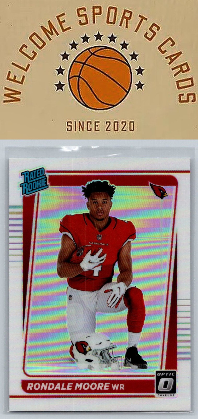 2021 Donruss Optic #217 Rondale Moore Holo Variation