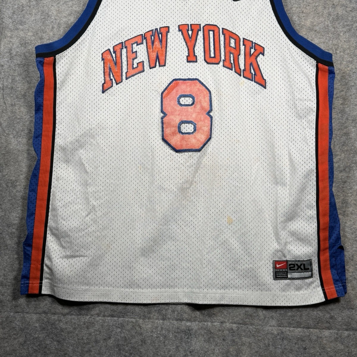 Vintage Nike New York Knicks Latrell Sprewell #8 NBA Jersey Mens