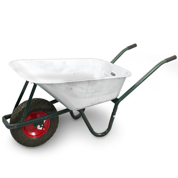 Schubkarre 100L / 250Kg Mit PU Rad Schiebkarre Bauschubkarre Schwarz Bituxx-image
