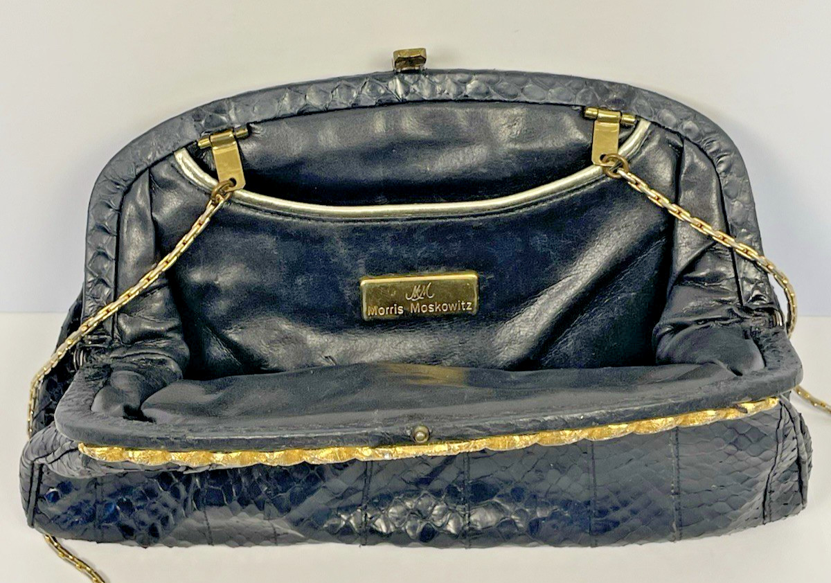 Neiman Marcus Morris Moskowitz Python Rhinestone … - image 17