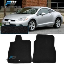 Fit 06-12 Mitsubishi Eclipse Nonskid Black Nylon Floor Mats Carpets 2pc