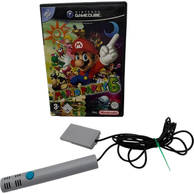 Mario Party 6 inkl. Mikrofon - Nintendo GameCube Spiel - Bild 1 von 4
