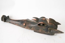 Vintage African Senufo Kponyugo Firespitter Mask Carved Wood Tribal Art 32"